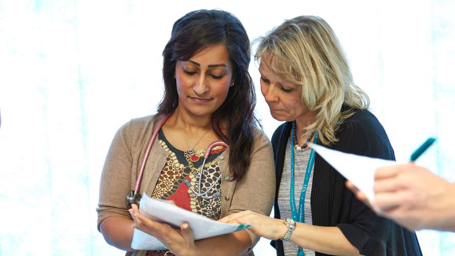 Medicine Student with Mentor