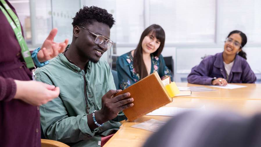 Literature students in a seminar