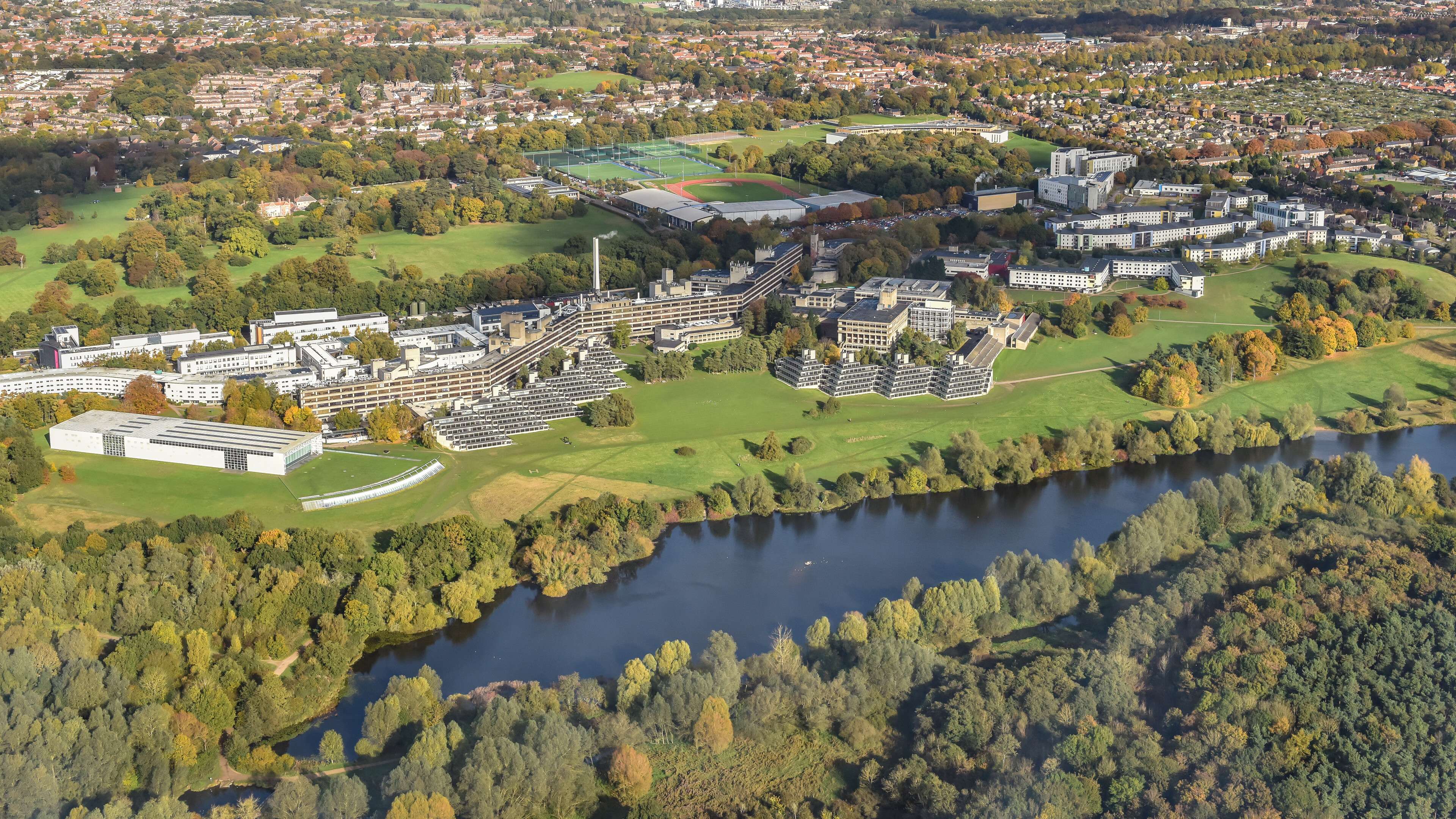 Aerial images taken of UEA in October 2016