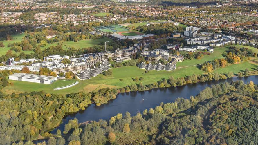 Aerial images taken of UEA in October 2016