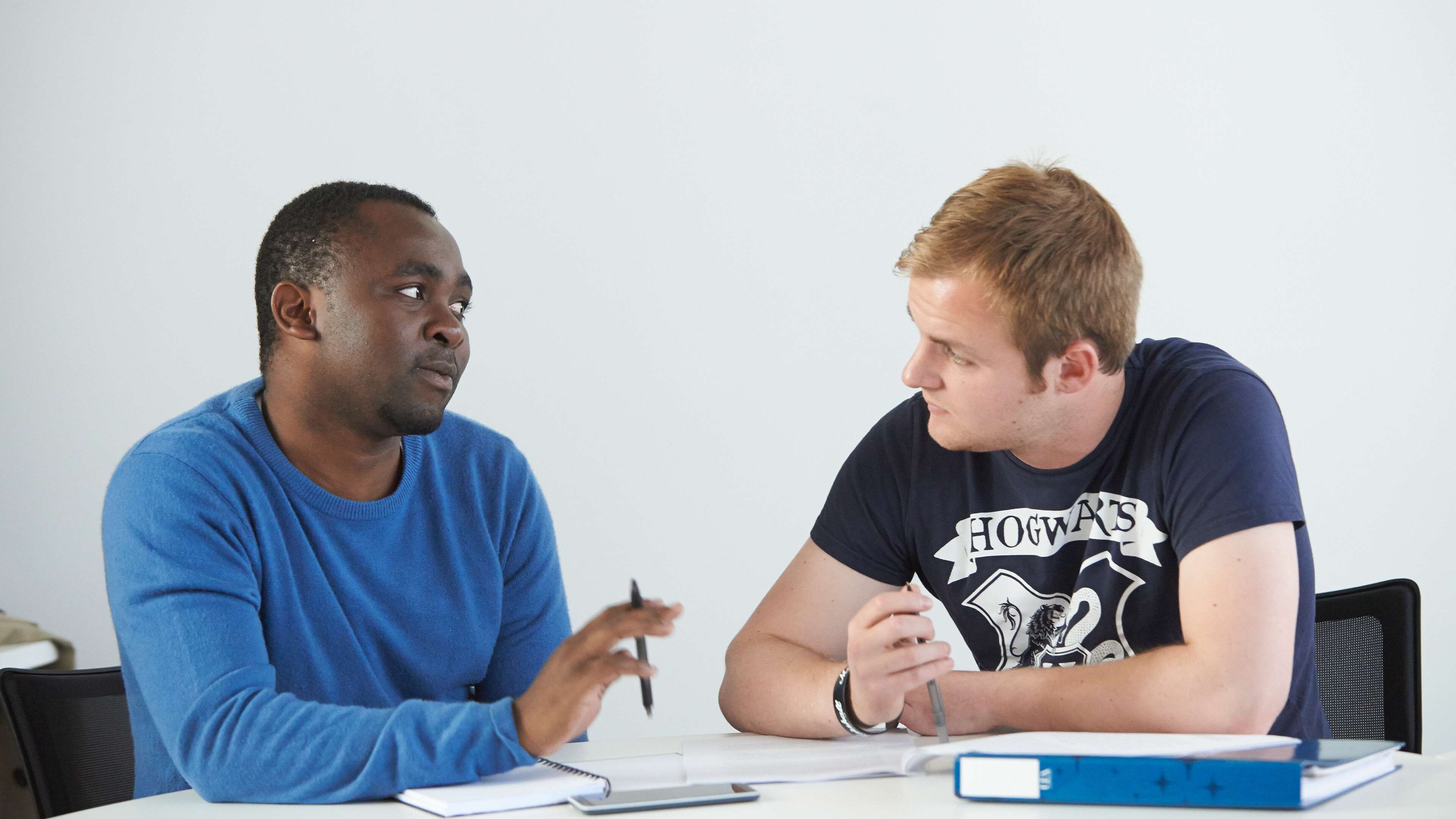 Postgraduate Economics and Norwich Business School students studying in the Enterprise Centre on campus