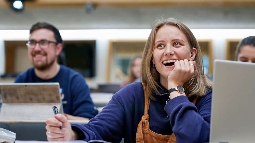 Students in a lecture