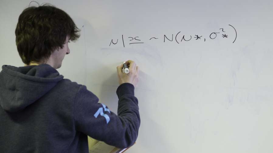 Students discussing ACTSCi in a seminar at UEA