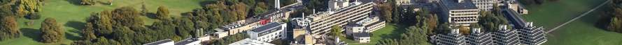Aerial shot of the UEA campus