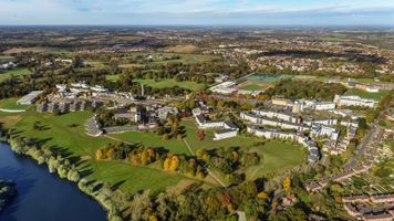 Aerial view of the UEA campus