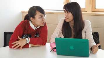 Postgraduate Economics and Norwich Business School students studying in the Enterprise Centre on campus