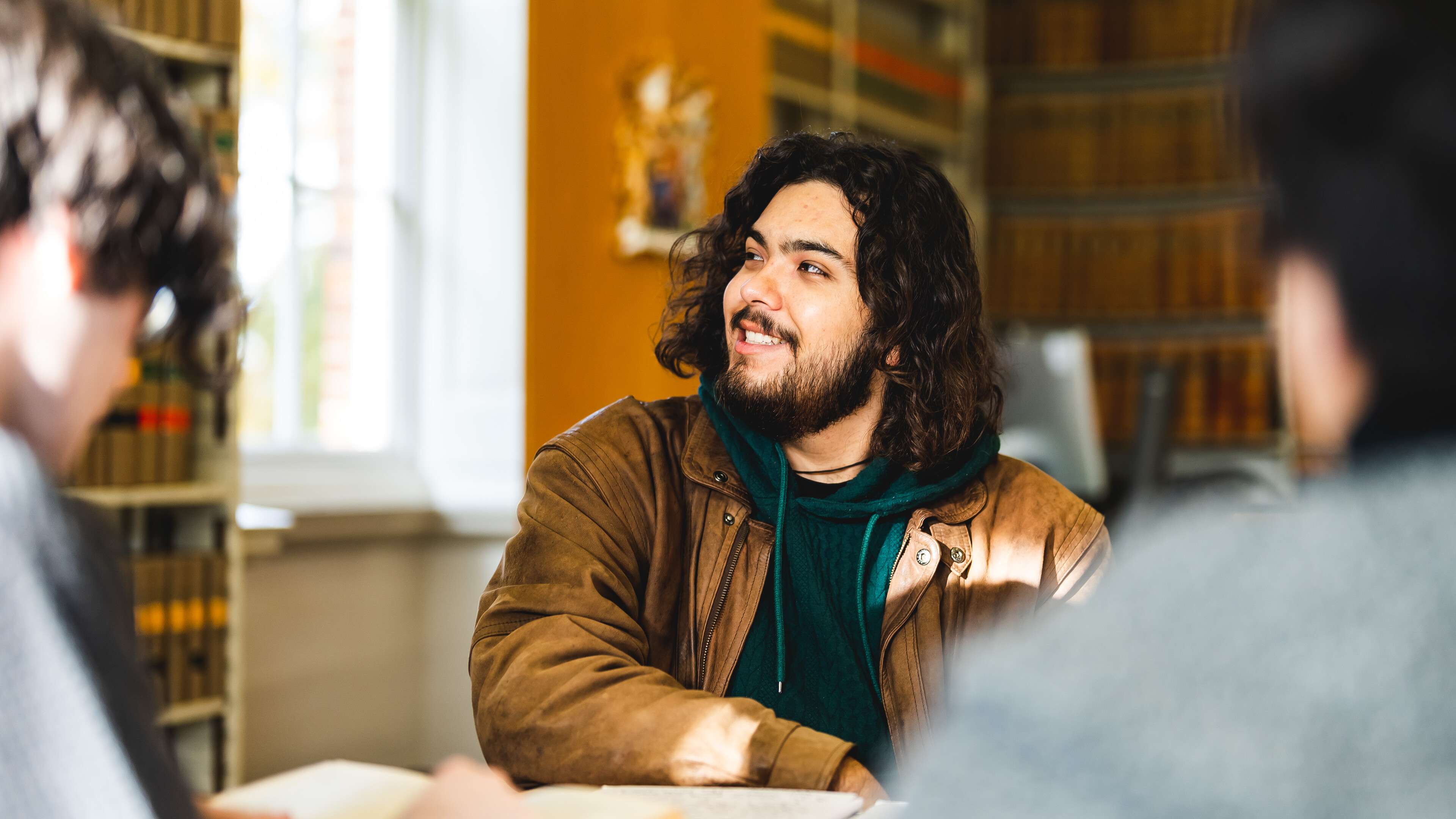 Politics student in a seminar