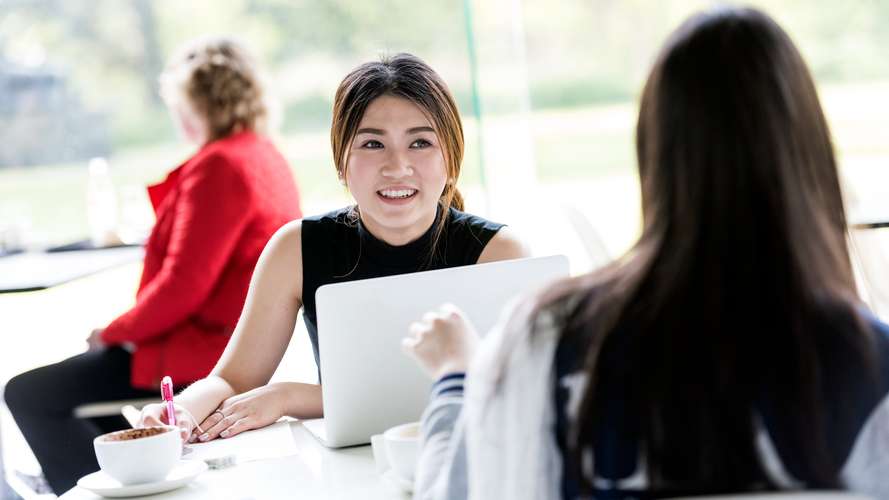 Students using the facilities in the Sainsbury Centre for Visual Arts (SCVA) on campus.