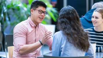 Postgraduates talking