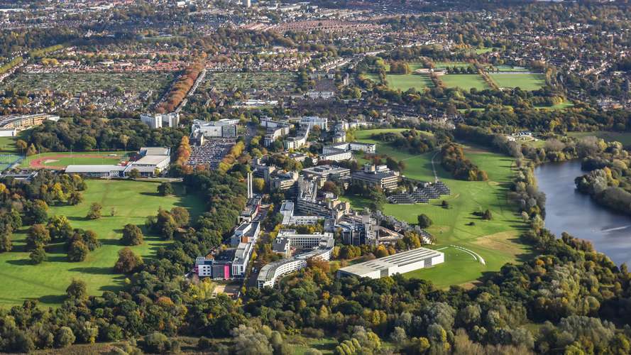 Aerial images taken of UEA in October 2016