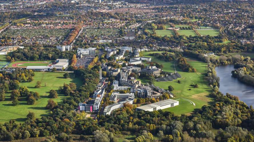 Aerial images taken of UEA in October 2016