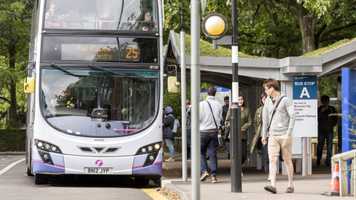 Bus at UEA bus stop