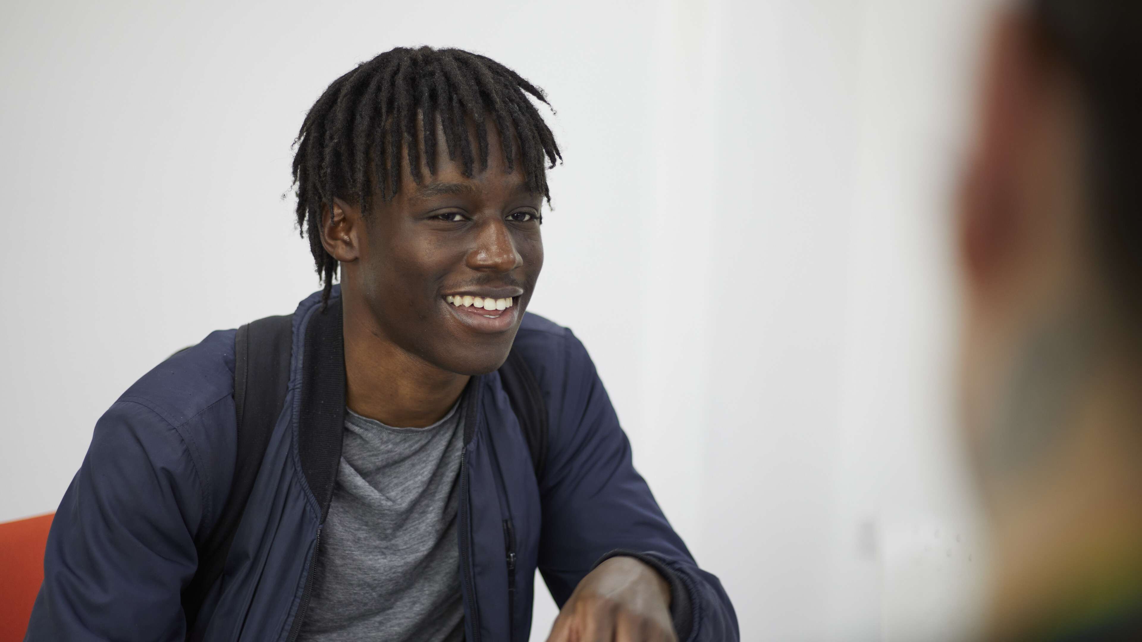 Student smiling