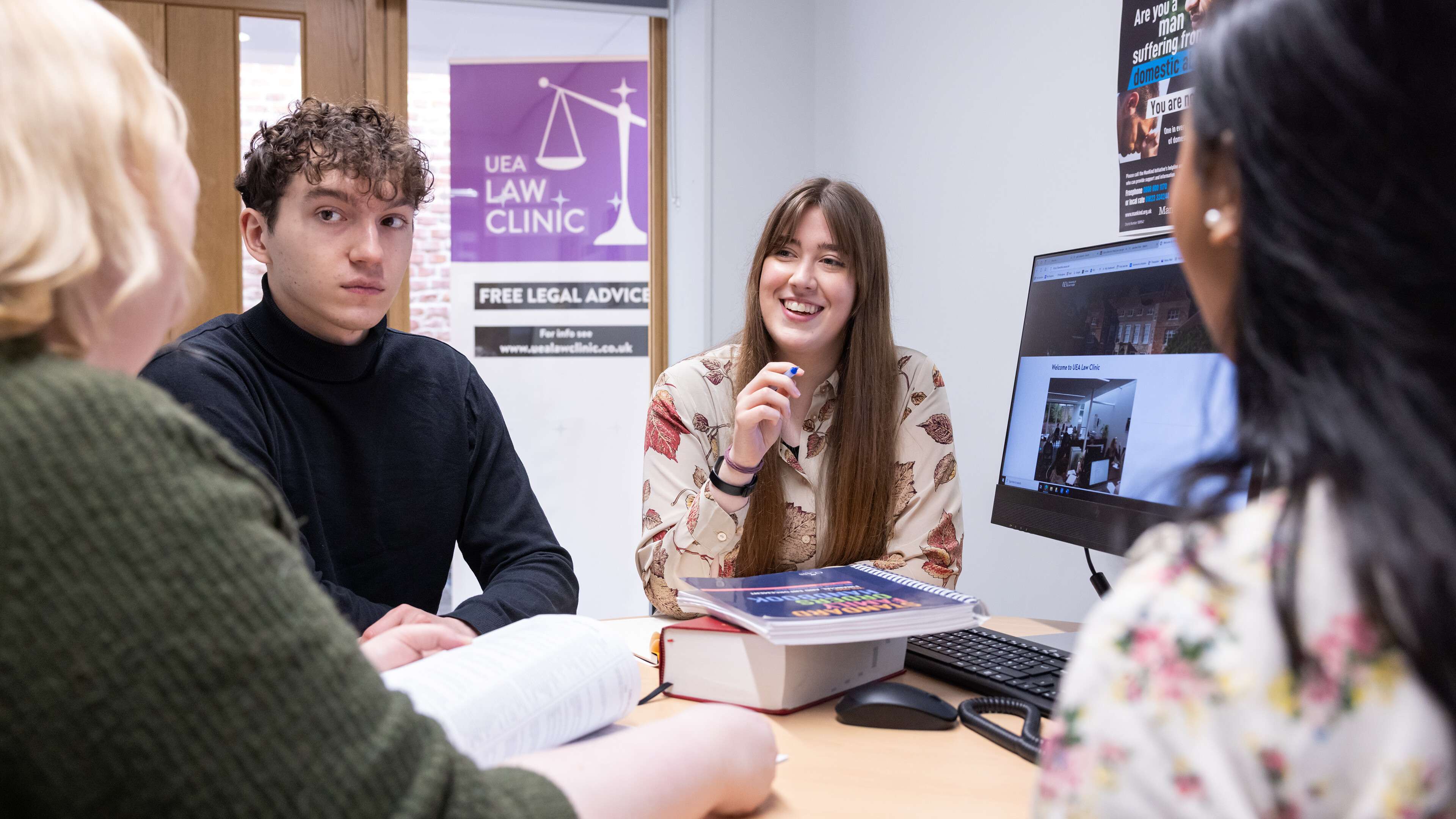 Law students in Earlham Hall