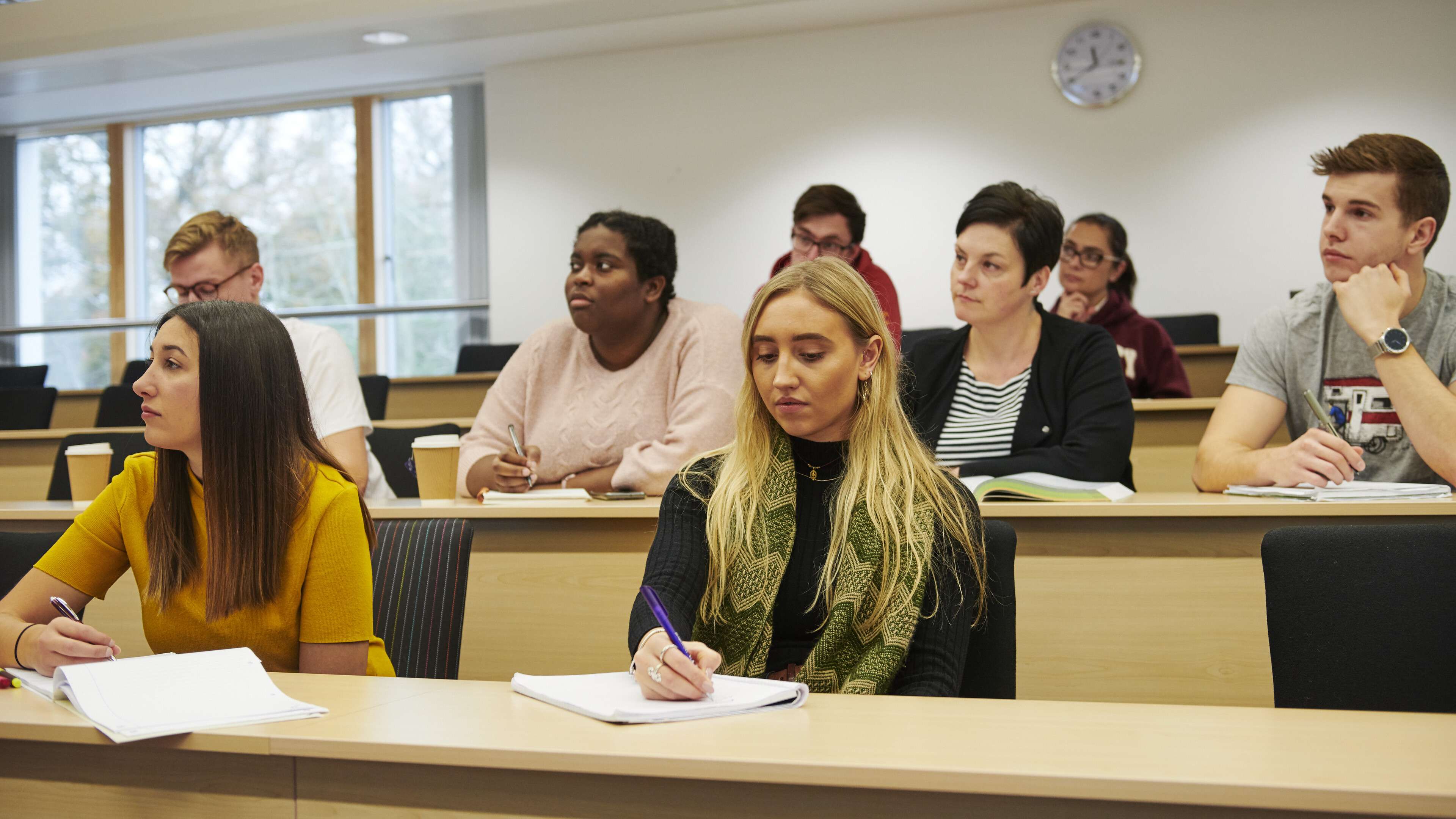 Mature students in a lecture