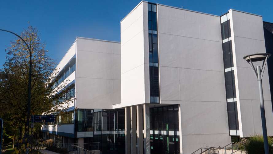 Corner of The New Science Building