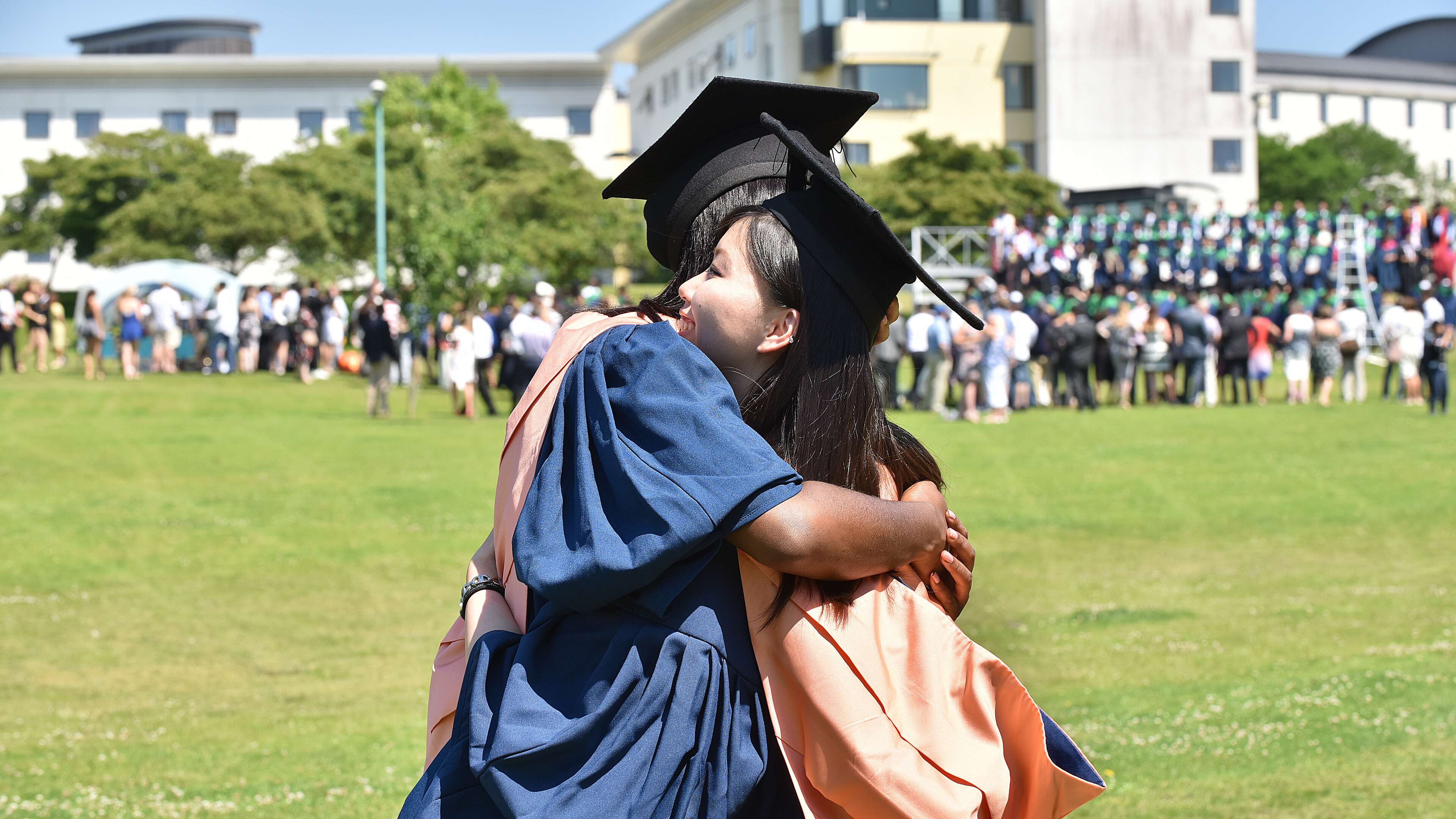 Students at graduation