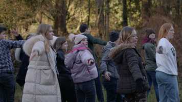 Young adults work with experts from the College and the University to produce a new site-specific performance about climate change at RSPB Strumpshaw Fen, Norfolk