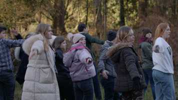 Young adults work with experts from the College and the University to produce a new site-specific performance about climate change at RSPB Strumpshaw Fen, Norfolk