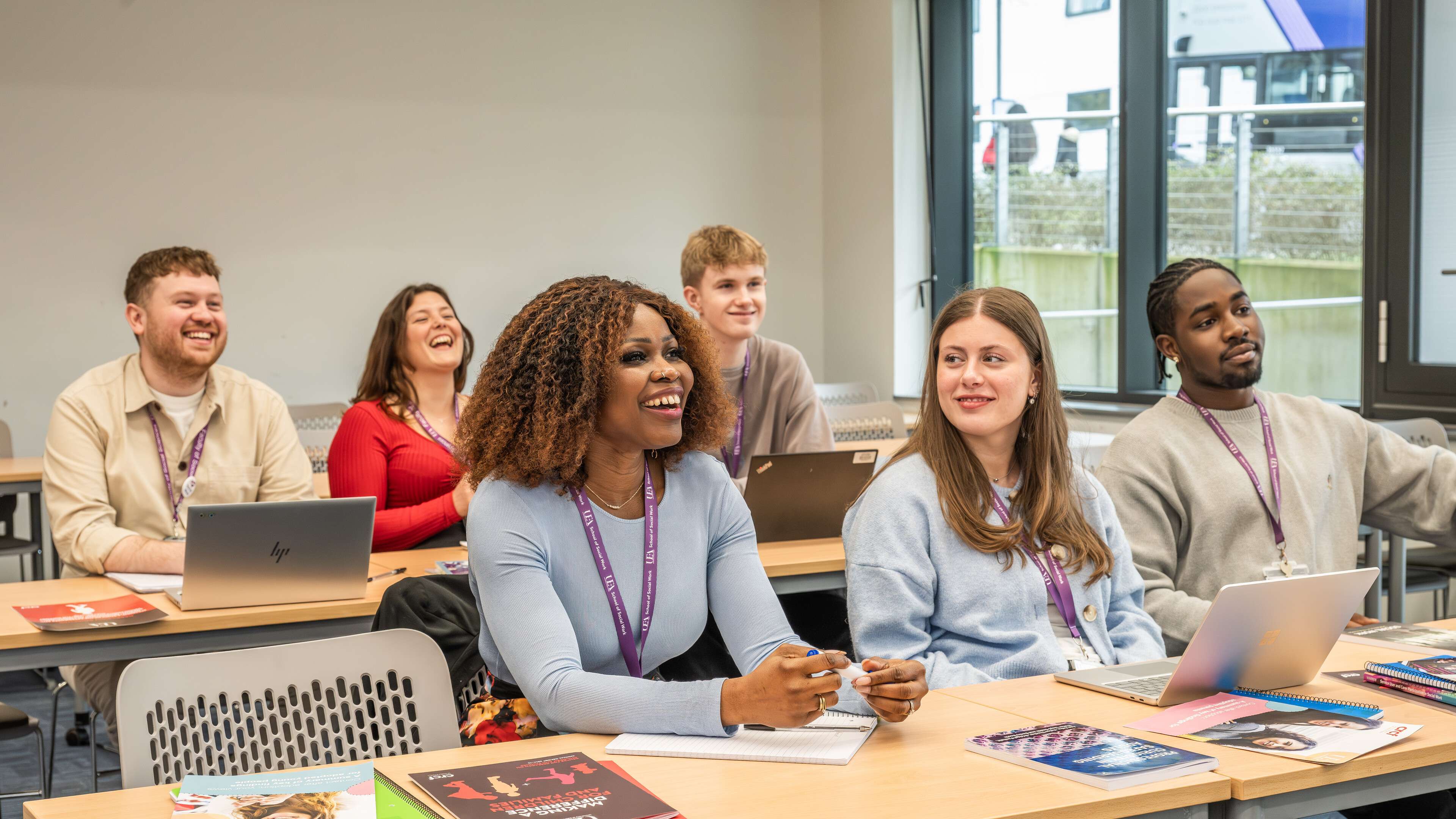 Social Work students in a seminar