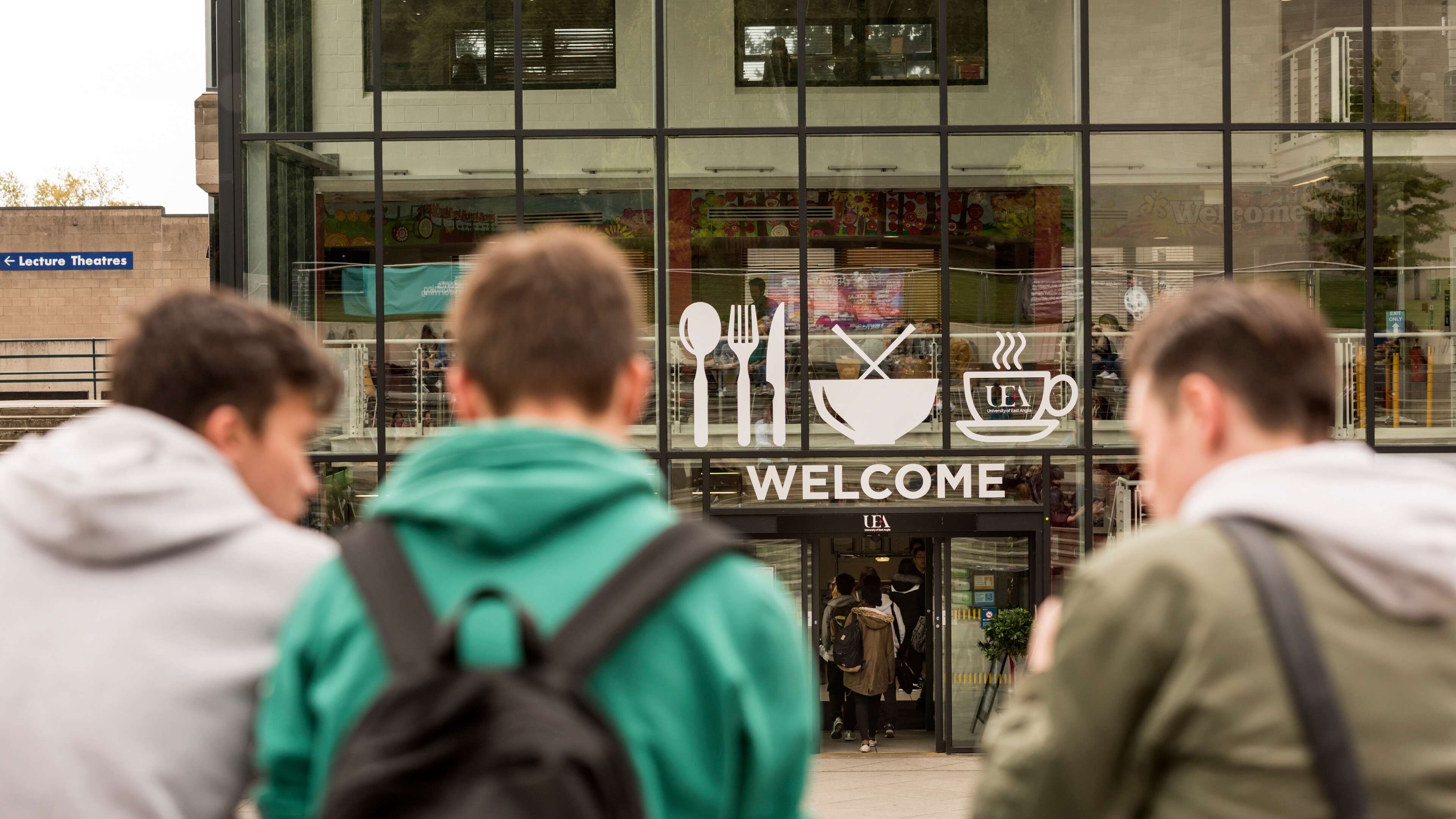 Students in UEA Square