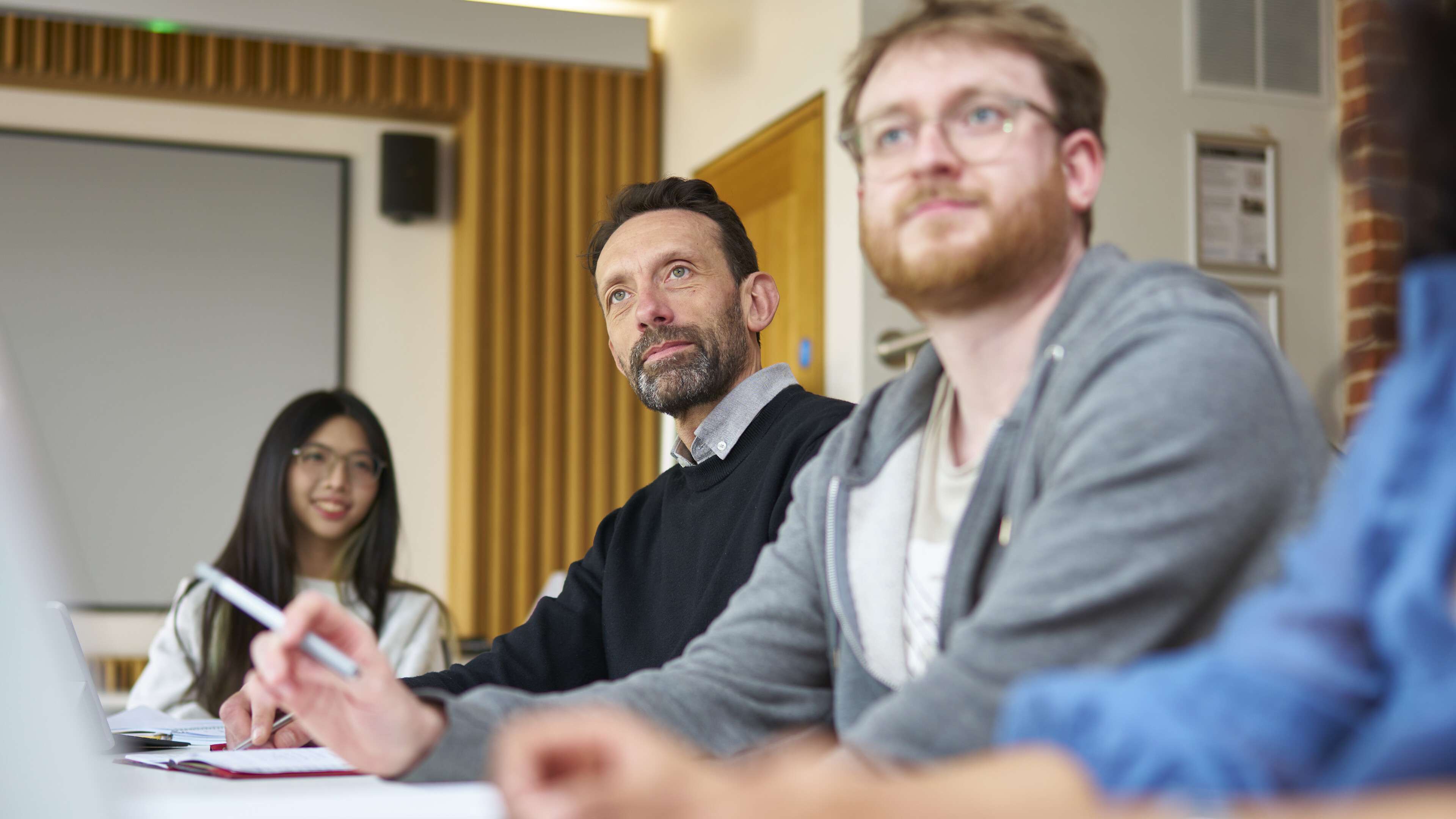 Students in a teaching session