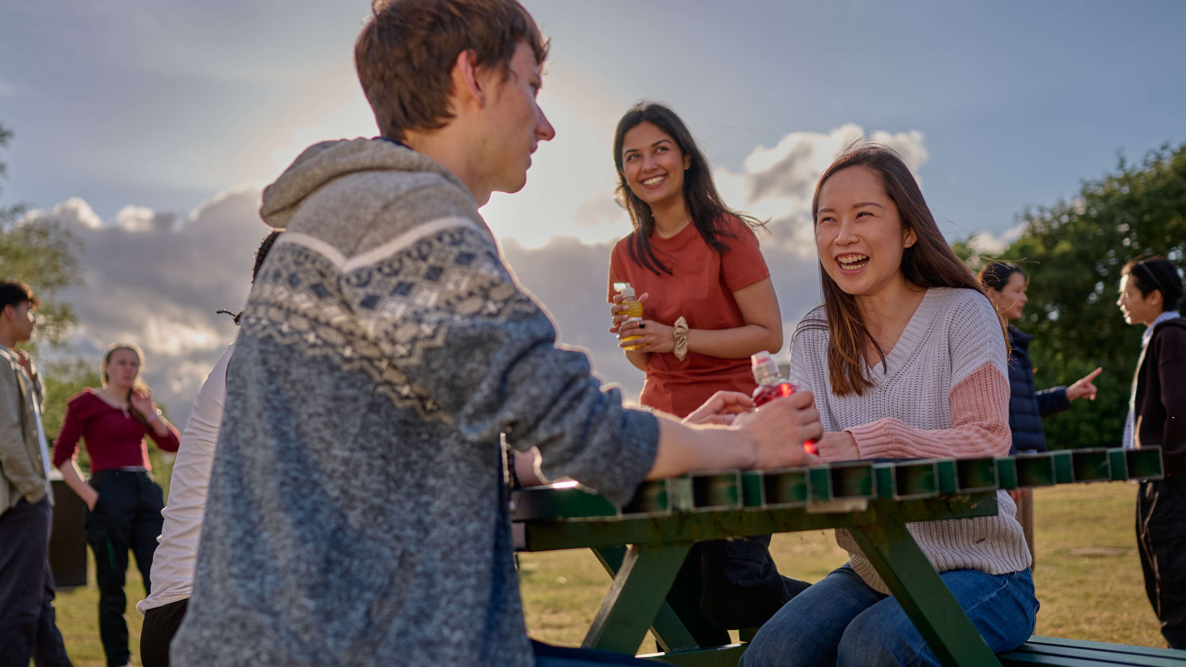 Image of students enjoying UEA campus