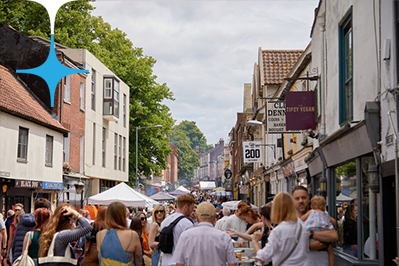 View of Norwich streets