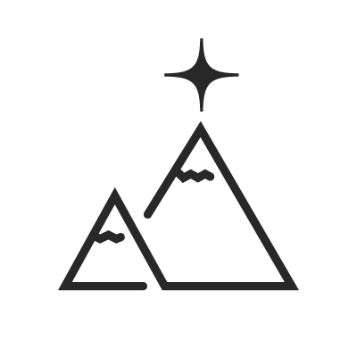 Icon of two mountains