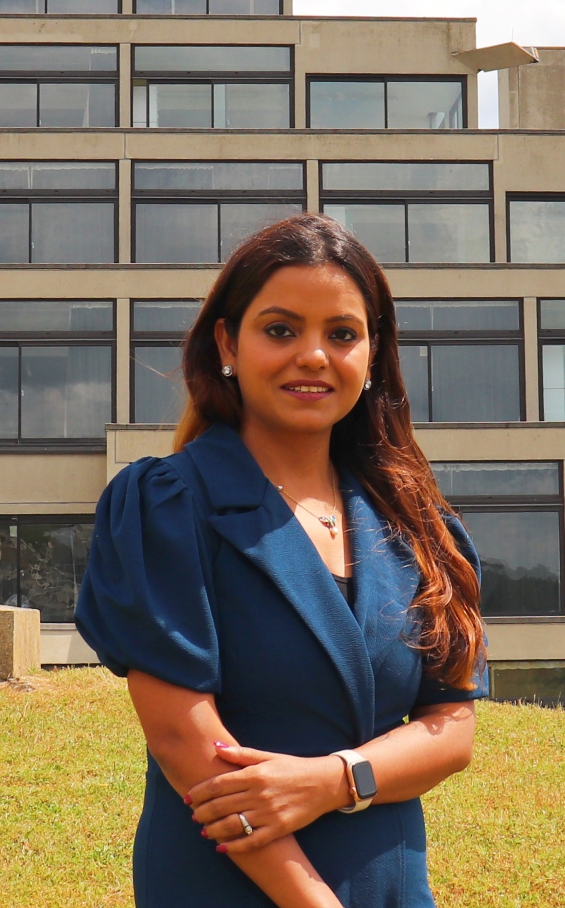 Staff member standing at UEA