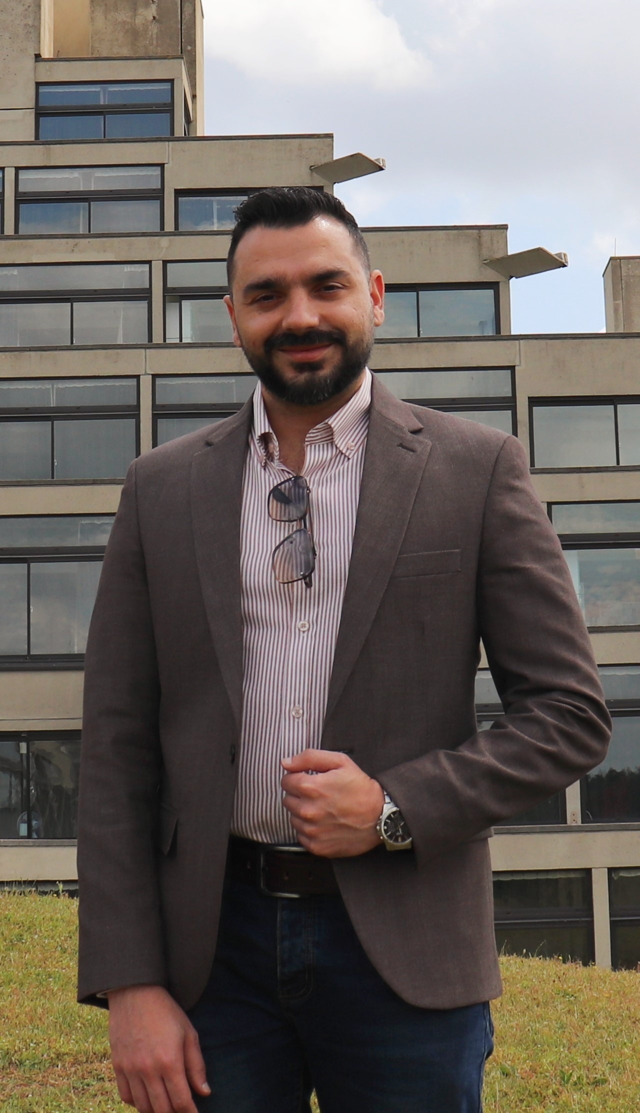 Staff member standing at UEA