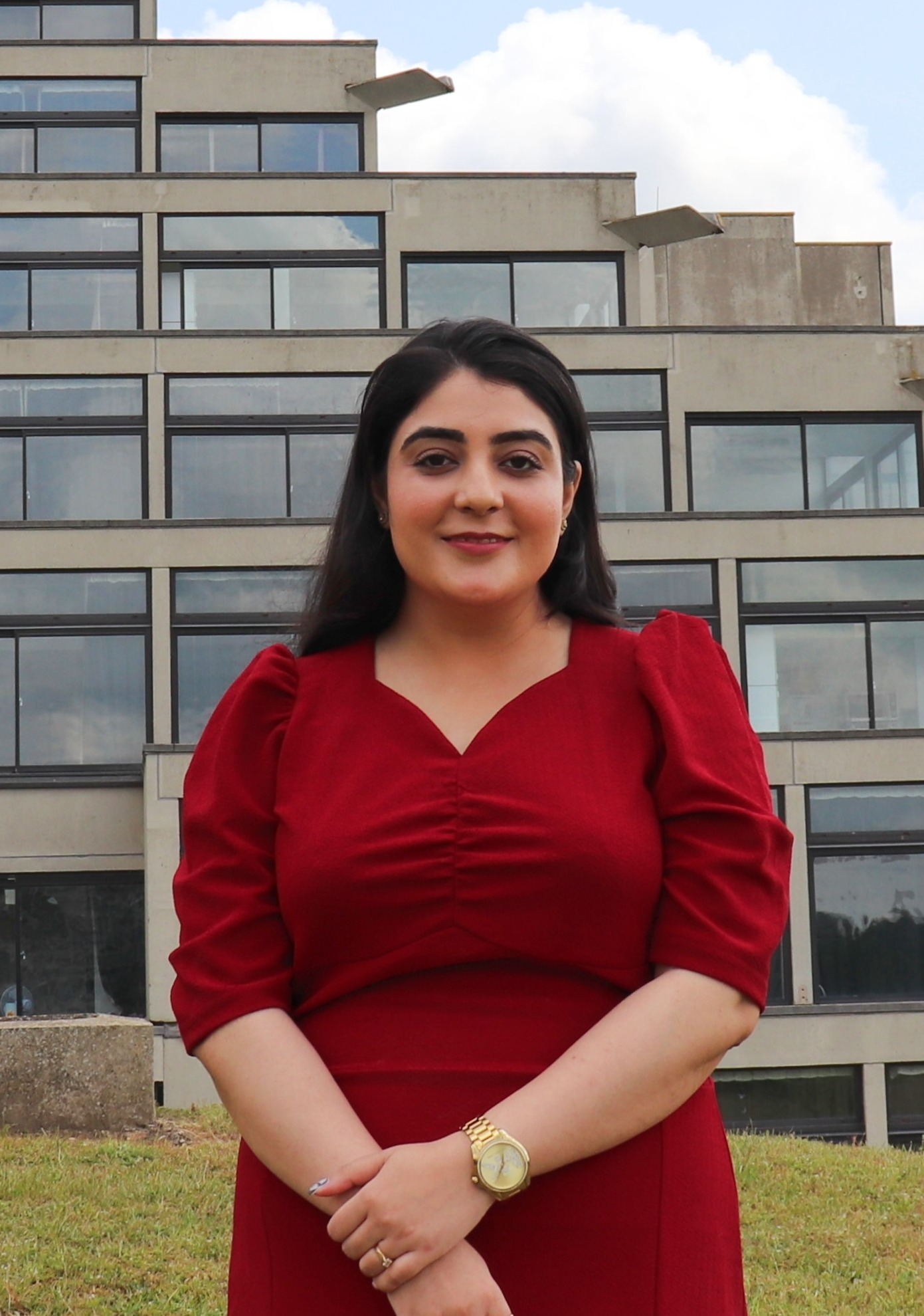 Staff member standing at UEA