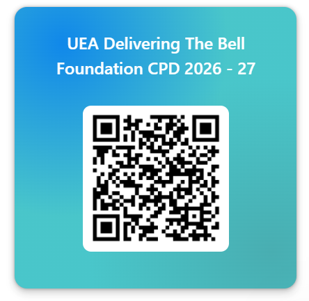 QR code for the Bell Foundation CPD 2026
