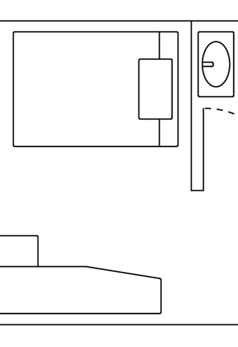 Floor plan of En Suite on Campus