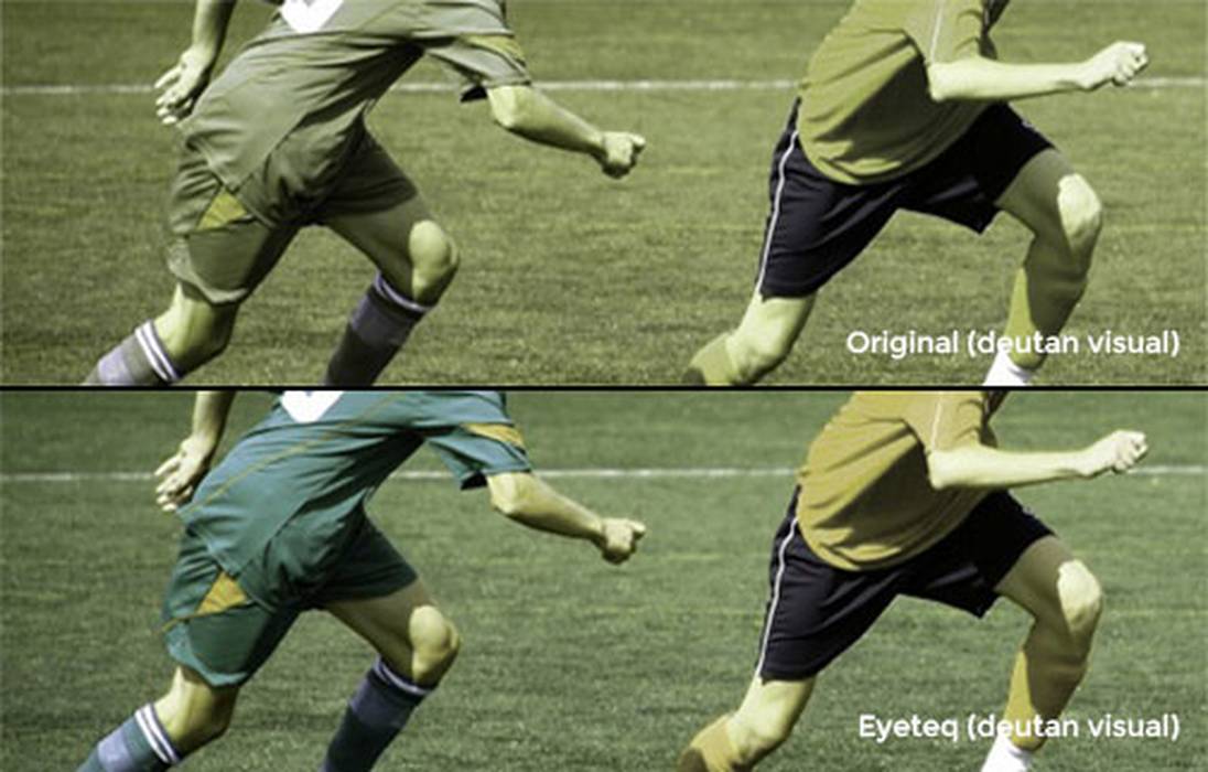 Image showing comparison of original image with Eyeteq applied