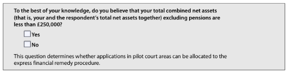 form a - total combined net assets question