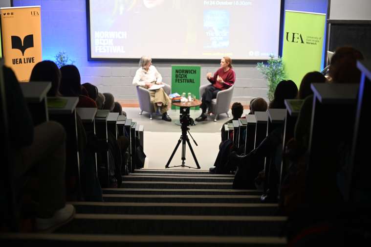 Paula Hawkins and Dr Elspeth Latimer in conversation