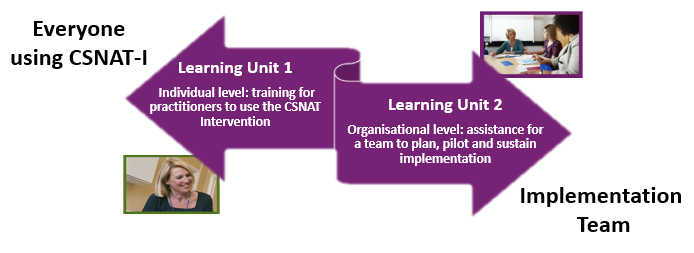 A diagram of the CSNAT learning unit for implementation