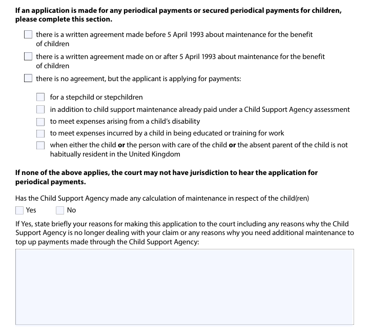 form a - periodic payments
