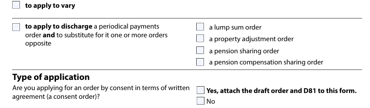 Form a - type of application