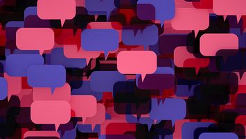 A graphic of lots of speech bubbles.