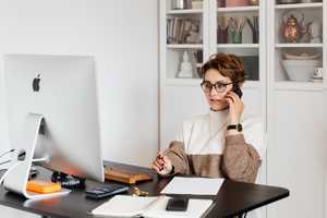 Woman-talking-on-phone