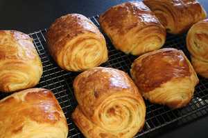 Some freshly baked pain au chocolat.