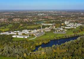 Aerial view of UEA Campus