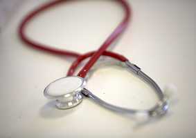 red stethoscope