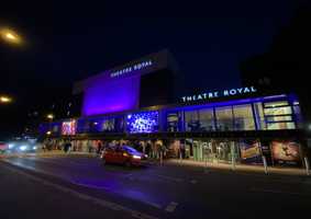 Norwich Theatre Royal at night