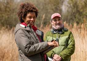 Participants at Strumpshaw fen marshland