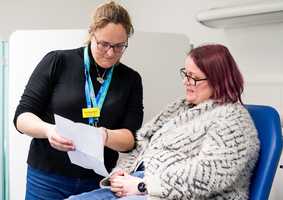 Discussion with patient