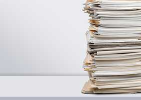 stack of newspapers