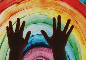 Hands on a rainbow